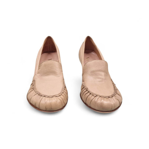 Aurora - mocassino loafer - pelle beige