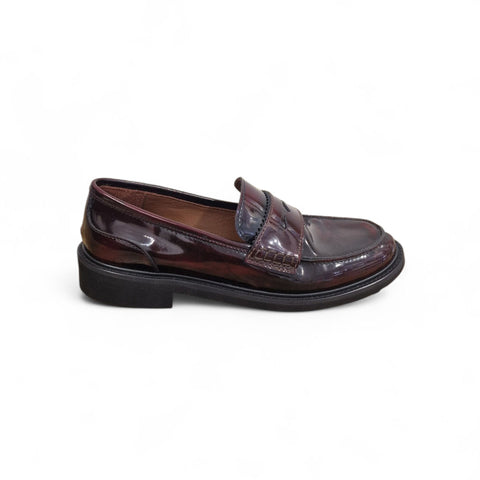 Gaia - Mocassino pelle bordeaux