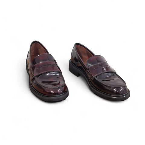 Gaia - Mocassino pelle bordeaux