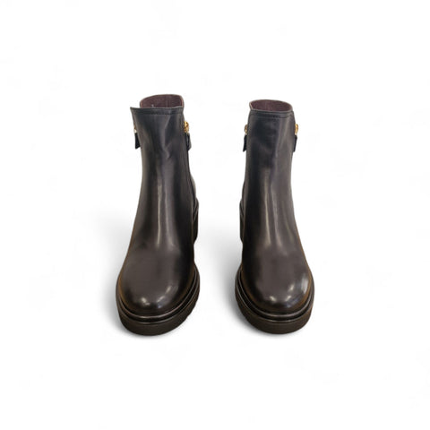 Bianca - Stivalleto in pelle nero lux