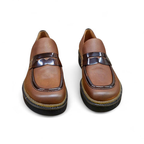 Alice - Mocassino pelle mogano - ciocco