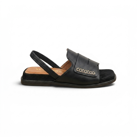 Mara - ciabatta in pelle nero
